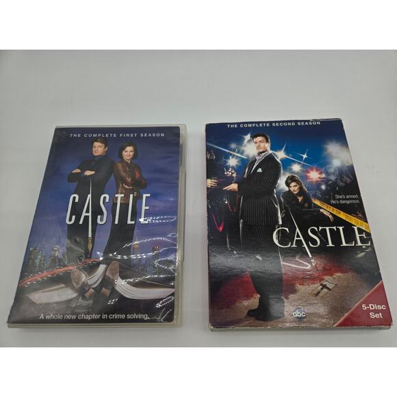 Castle The Complete First and Second Season DVD Box Set Lot - Picture 1 of 2